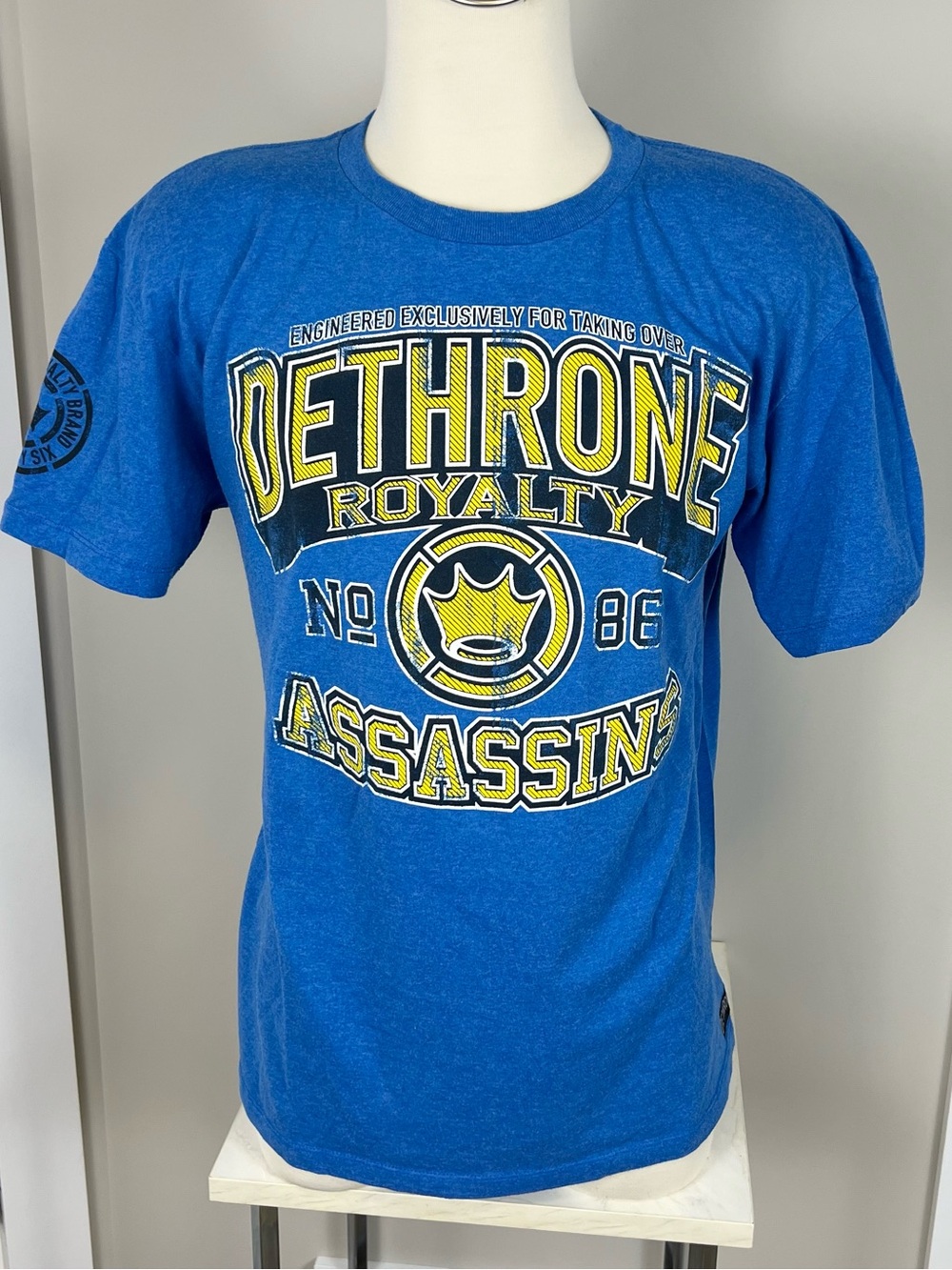 Dethrone Royalty Assassin Blue Graphic Tee
